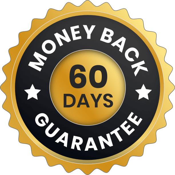 HoneyPower 60-day money-back guarantee seal